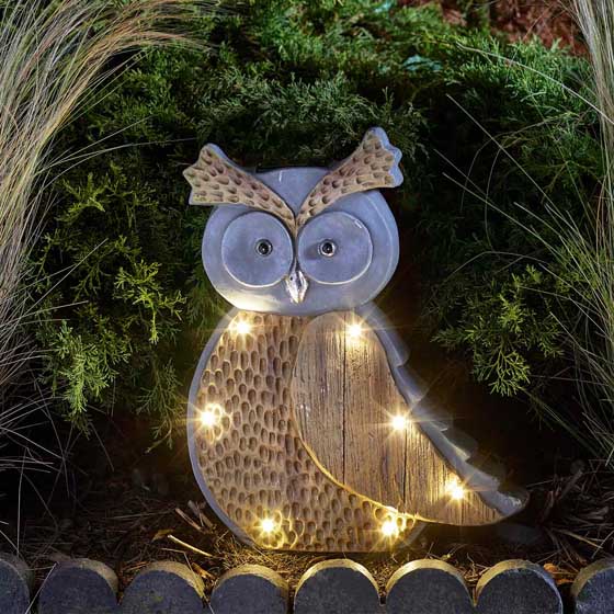 Solar-powered owl light product photo default L