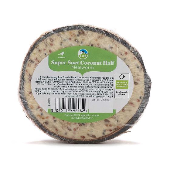 Super suet coconut halves - mealworm, box of 10 product photo ai6 L