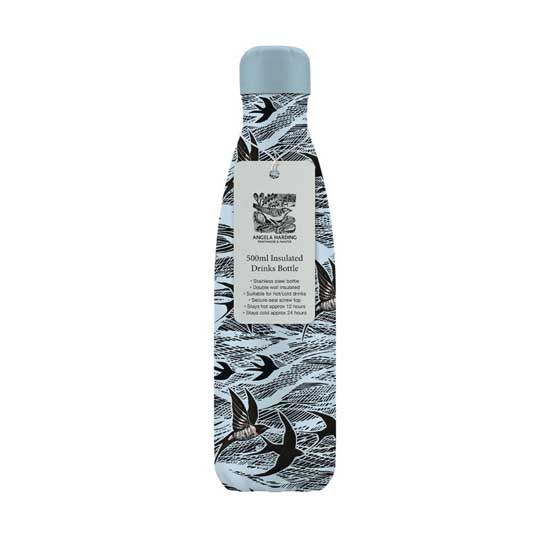 Swallows and sea insulated drinks bottle product photo back L