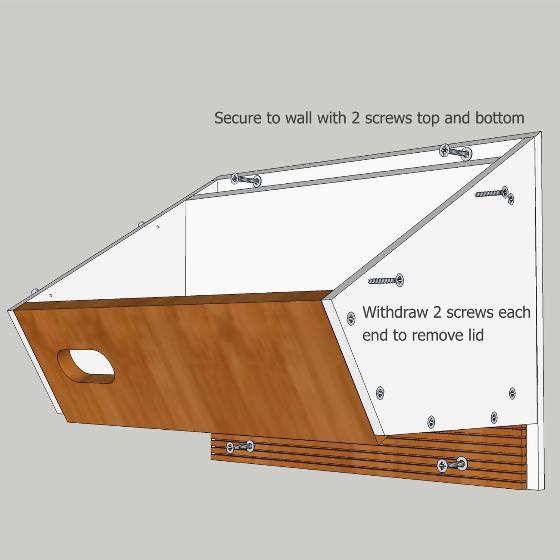Action for Swifts (AfS) Swift & bat combo nest box product photo ai5 L