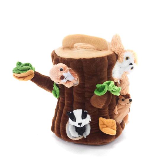 Tree house hideaway puppet product photo back L