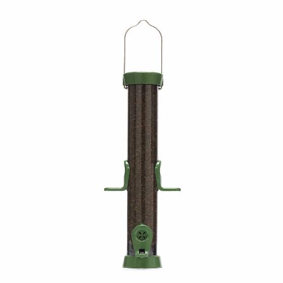 RSPB Ultimate easy-clean® nyjer seed bird feeder, medium, with guardian & seed tray product photo side L