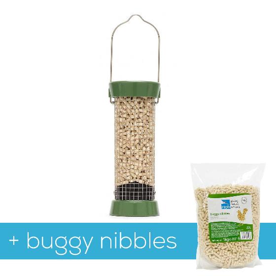 RSPB Ultimate easyclean® nut & nibble bird feeder, small, with 1kg