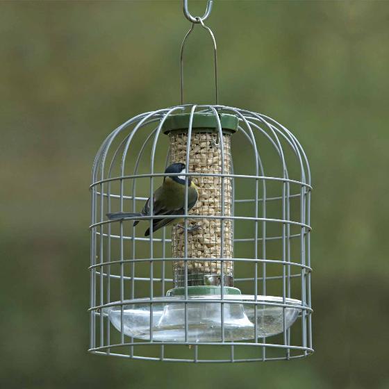 RSPB Ultimate easy-clean® nut & nibble bird feeder, small, with guardian & seed tray product photo default L