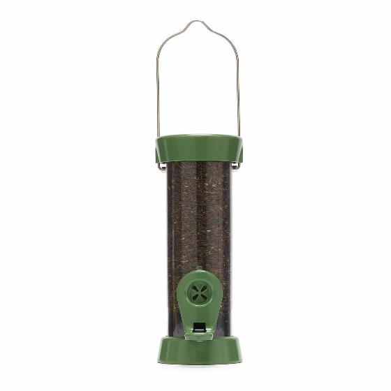 RSPB Ultimate easy-clean® nyjer seed bird feeder, small, with 5.5kg nyjer bird food product photo front L