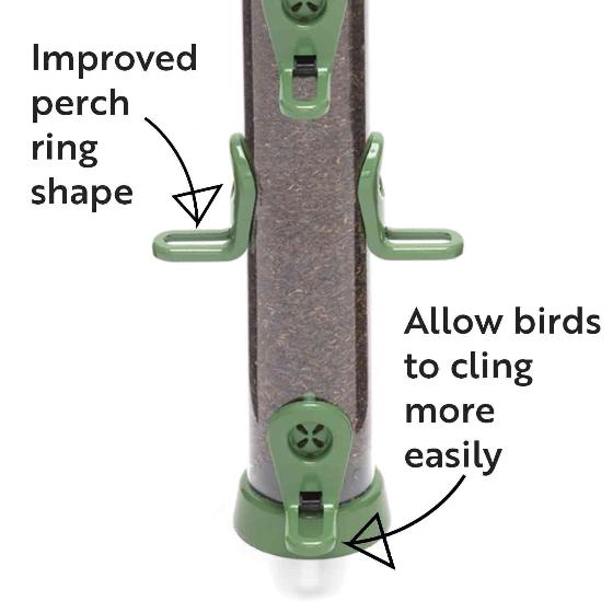 RSPB Ultimate easy-clean® nyjer seed bird feeder, large product photo front L