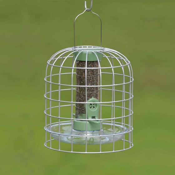 RSPB Ultimate easy-clean® nyjer seed bird feeder, small, with guardian & seed tray product photo default L