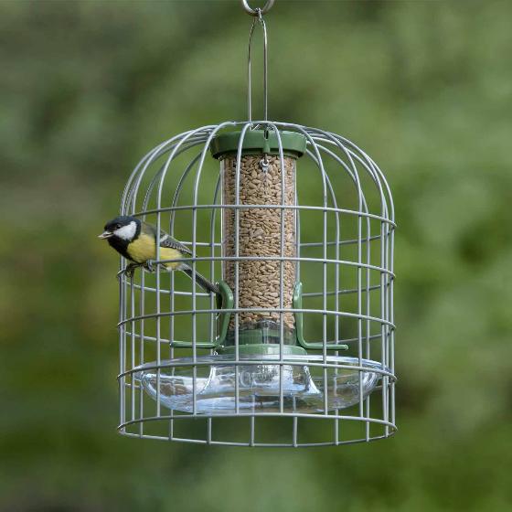 RSPB Ultimate easy-clean® seed bird feeder, small, with guardian & seed tray product photo default L