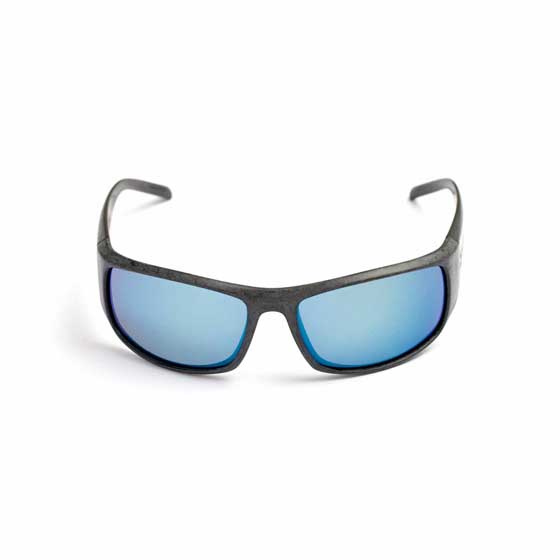 Zennor mirror recycled sunglasses by Waterhaul in slate product photo side L