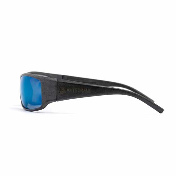 Zennor mirror recycled sunglasses by Waterhaul in slate product photo back L