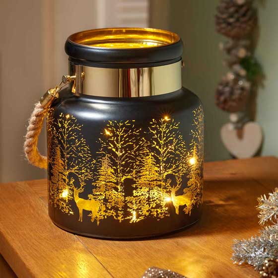 Winter wonderland lantern product photo side L