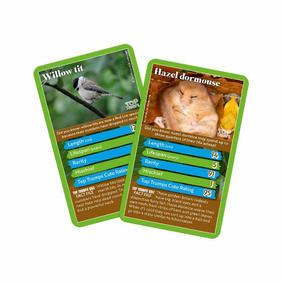 RSPB Woodland animals Top Trumps card game product photo front L