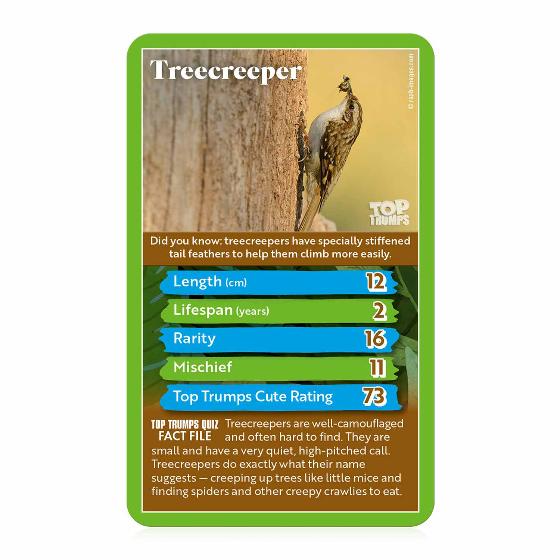RSPB Woodland animals Top Trumps card game product photo ai4 L