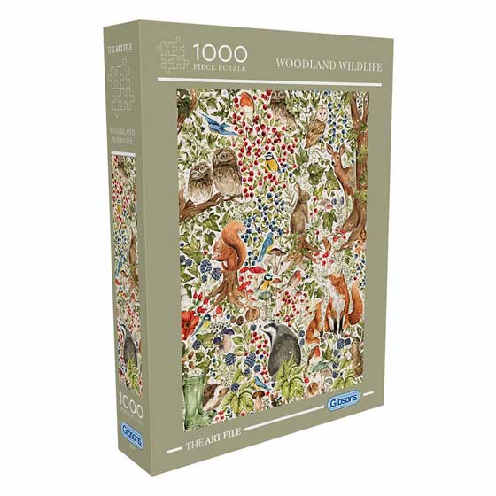 Woodland wildlife jigsaw puzzle, 1000-piece product photo default L