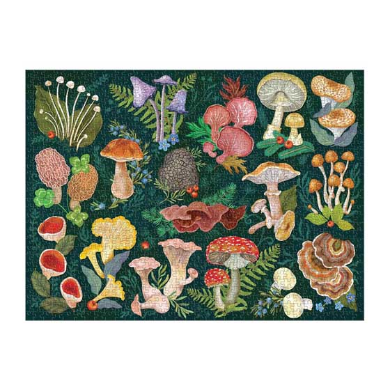 World of mushrooms jigsaw puzzle, 1000-piece product photo side L
