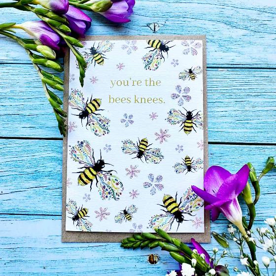 You're the bees knees greetings card product photo default L