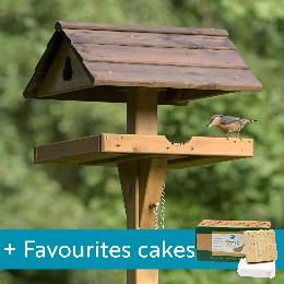 Adjus-table bird table with 10 Favourites cakes product photo