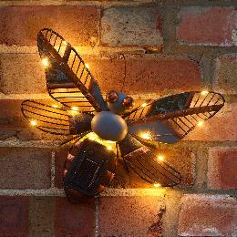 Solar bumblebee garden wall art product photo