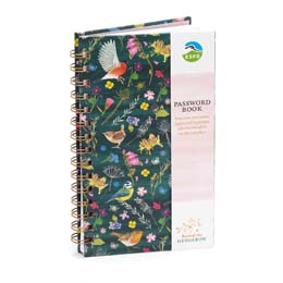 RSPB Garden birds password book - Beyond the hedgerow collection product photo