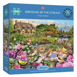 Birdsong by the stream jigsaw puzzle, 1000-piece product photo