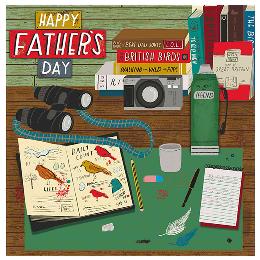 Bird-watcher Father's Day card product photo