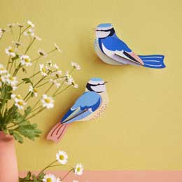 Blue Tits wall art, pack of two product photo