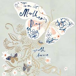 Butterfly Mother's Day card product photo