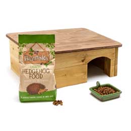 RSPB Classic hedgehog starter kit with house, food & bowl product photo