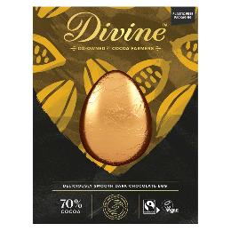 Divine 70% dark chocolate Fairtrade Easter egg - 90g product photo