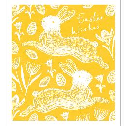 Easter wishes bunny Easter cards, pack of 5 product photo