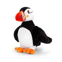 Eco puffin plush soft toy, 20cm product photo