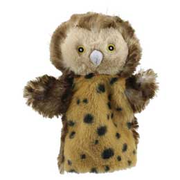 Tawny owl eco puppet, 25cm product photo
