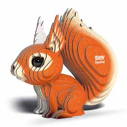 Red squirrel 3D model kit by Eugy product photo
