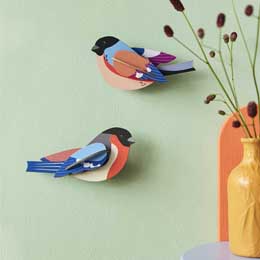 Finches wall art, pack of two product photo