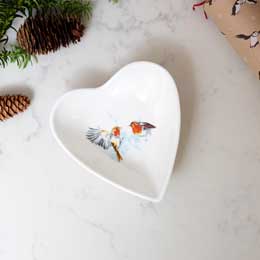 RSPB Frosty meadow heart-shaped dish product photo
