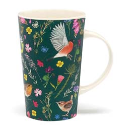 RSPB Garden birds latte mug - Beyond the hedgerow collection product photo
