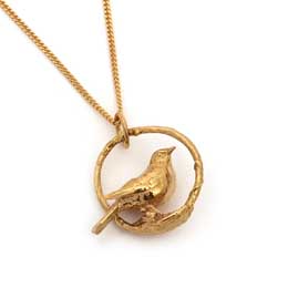 Blackbird necklace 18ct gold vermeil by Blackbird Jewellery product photo