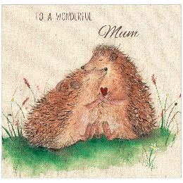 Hedgehog wonderful mum Mother's Day card product photo