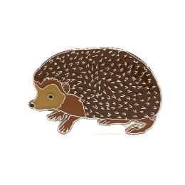 RSPB Hedgehog pin badge product photo