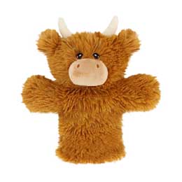 Highland cow soft puppet toy product photo