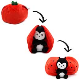 Flipetz Ladybird tomato hideaway plush product photo