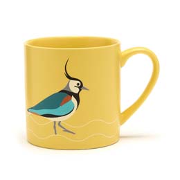 RSPB Lapwing bird mug, Making a splash collection product photo