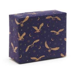 Moonlit owl recycled wrapping paper, 10 metres product photo