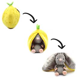 Flipetz Mouse lemon hideaway plush product photo