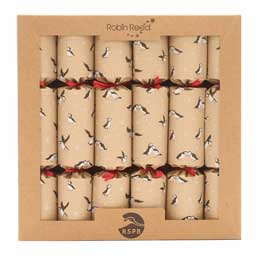Puffin colony recycled Christmas crackers with toy gliders, box of six product photo