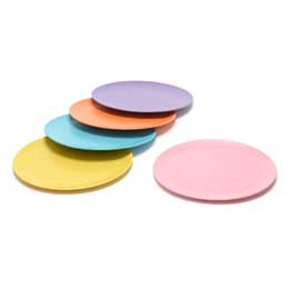Recycled wood fibre plates, set of 5 product photo