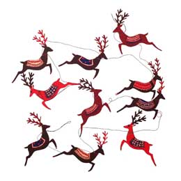 Eco-friendly paper Reindeer garland product photo