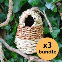 Roosting pockets for birds, bundle of 3 product photo