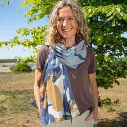 RSPB Winter Owl lightweight scarf product photo