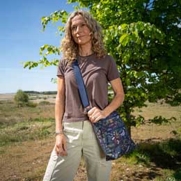 RSPB Woodland birds cross-body organic cotton bag product photo
